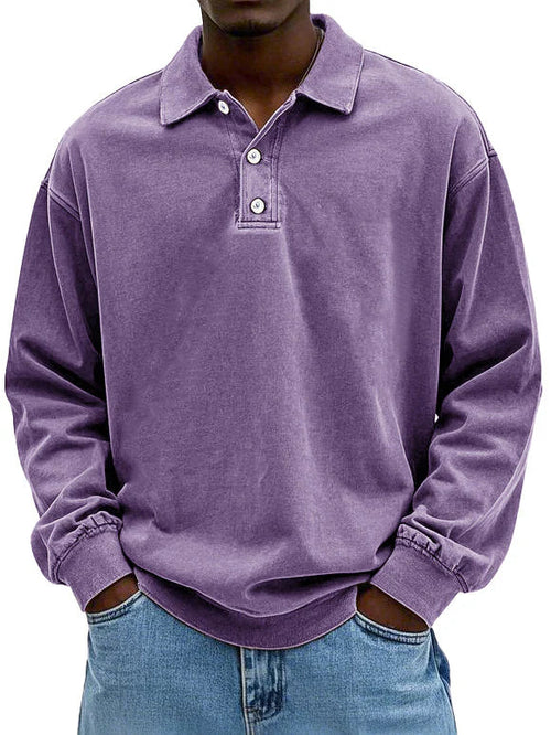Duval Paris™ | Polo vintage à manches longues