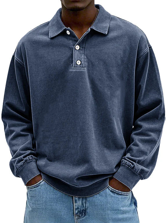 Duval Paris™ | Polo vintage à manches longues