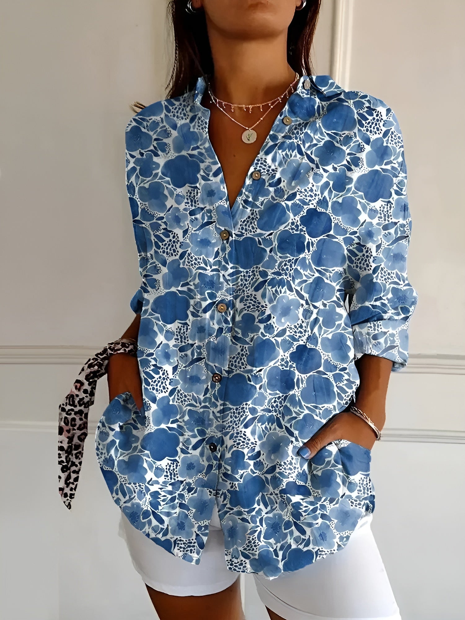Duval Paris™ | Chemisier floral fluide