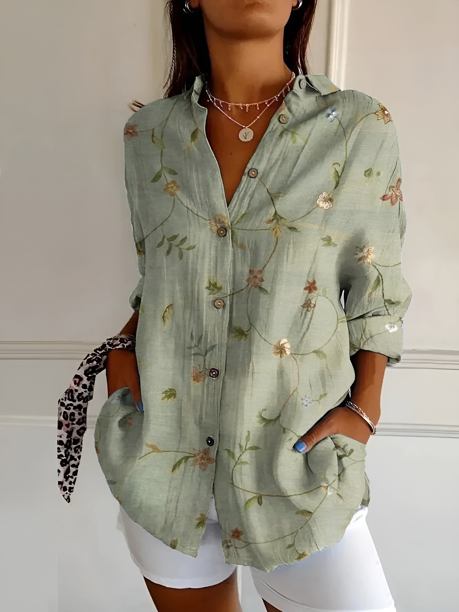 Duval Paris™ | Chemisier floral fluide